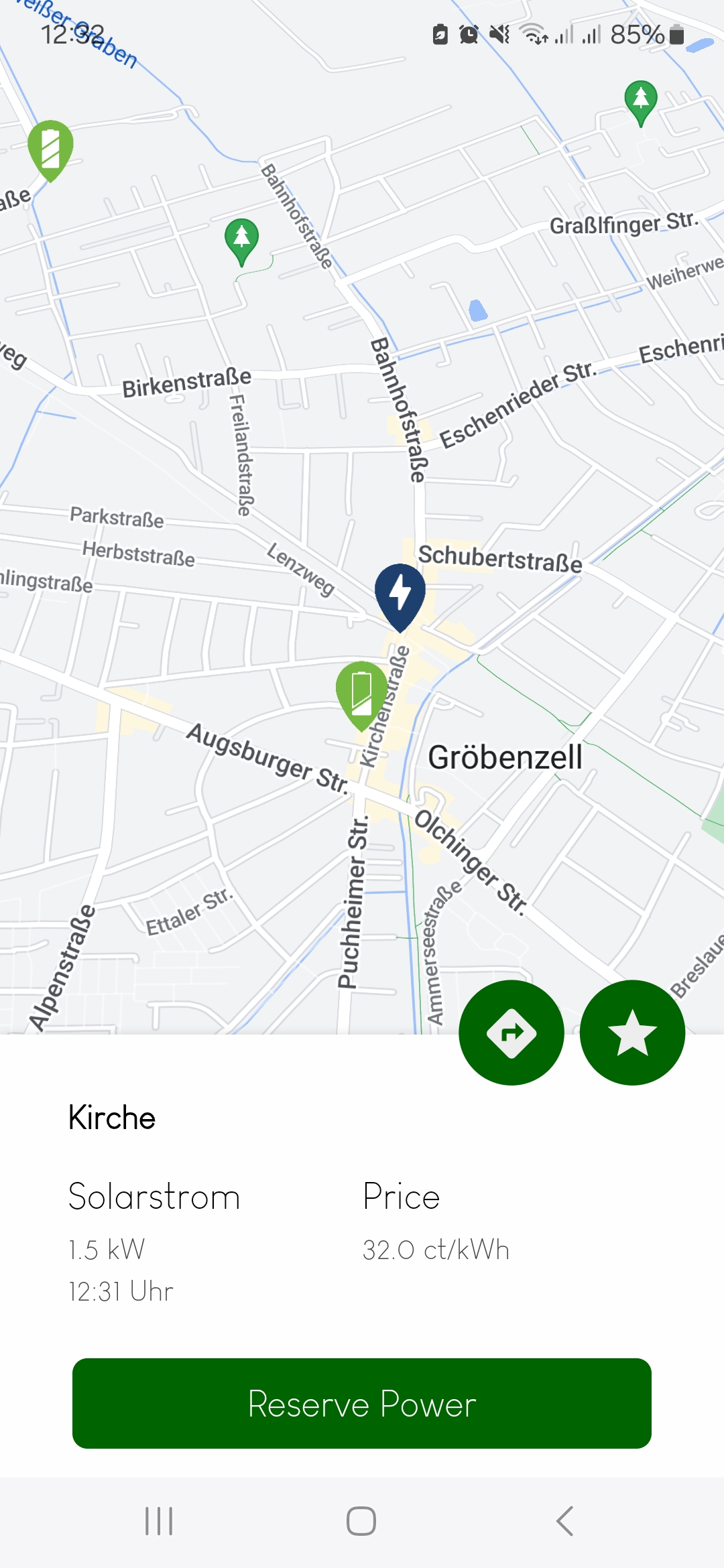 Mobile App für Ladevorgänge